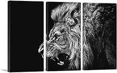 Artcanvas roaring lion for sale  Delivered anywhere in USA 