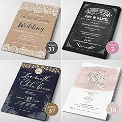Personalised wedding invitatio for sale  Delivered anywhere in UK