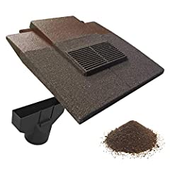 Granulated Antique Brown Plain in-line Roof Tile Ventilator for sale  Delivered anywhere in UK