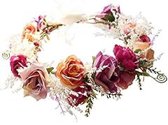 Brikuinr floral crown for sale  Delivered anywhere in UK