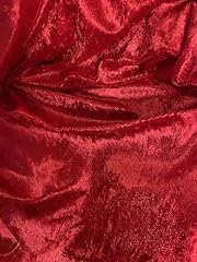 Red crushed velvet for sale  Delivered anywhere in UK