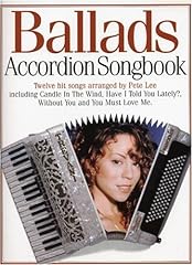 Ballads accordion songbook usato  Spedito ovunque in Italia 