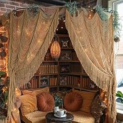 Macrame curtain boho for sale  Delivered anywhere in USA 