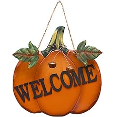 Wood pumpkin welcome for sale  Delivered anywhere in USA 