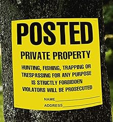 Posted signs trespassing for sale  Delivered anywhere in USA 