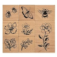 Flower wood stamp for sale  Delivered anywhere in USA 