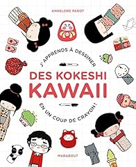 Dessine kokeshi kawai d'occasion  Livré partout en Belgiqu