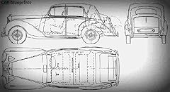 Bentley blueprint drawing for sale  Delivered anywhere in Ireland