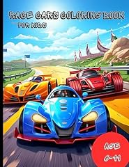 Race cars coloring for sale  Delivered anywhere in UK