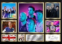 Coldplay autographed print for sale  Delivered anywhere in UK