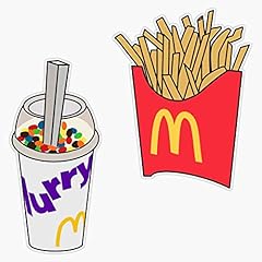Macdonalds foods sticker for sale  Delivered anywhere in USA 