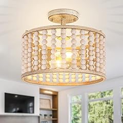 Wood beaded chandelier for sale  Delivered anywhere in USA 