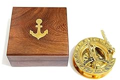 Sundial compass teak for sale  Delivered anywhere in USA 