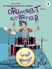 Drumset starter schlagzeugschu gebraucht kaufen  Wird an jeden Ort in Deutschland