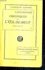 Chroniques oeil boeuf d'occasion  Livré partout en France