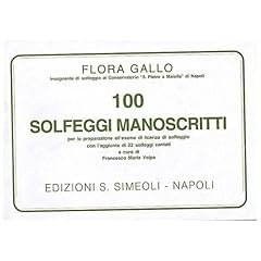 100 solfeggi manoscritti usato  Spedito ovunque in Italia 