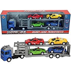 A to Z 1777 Transporter with Cars, Blue, Large, used for sale  Delivered anywhere in UK