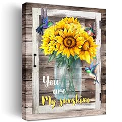Rustic sunflower wall for sale  Delivered anywhere in USA 