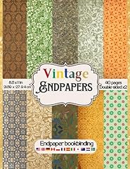 Vintage endpapers bookbinding for sale  Delivered anywhere in USA 