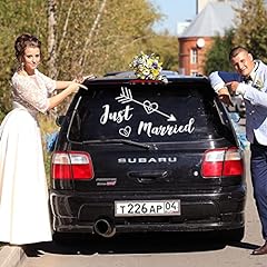 Aufkleber just married gebraucht kaufen  Wird an jeden Ort in Deutschland