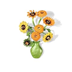 Elegant sunflower brooch for sale  Delivered anywhere in USA 