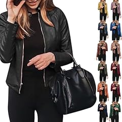 Faux leather jacket for sale  Delivered anywhere in USA 