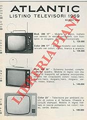 Listino televisori 1969. usato  Spedito ovunque in Italia 