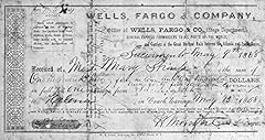 Stagecoach ticket 1868 for sale  Delivered anywhere in USA 