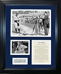 Framed lou gehrig for sale  Delivered anywhere in USA 