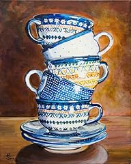 Stacked teacups polish for sale  Delivered anywhere in USA 