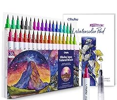 Used, Ohuhu Watercolor Brush Pens Set, 36 Colors Markers for sale  Delivered anywhere in Canada