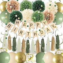 Green birthday party for sale  Delivered anywhere in USA 