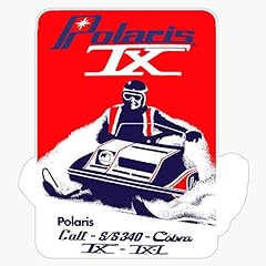 Leyland Designs Polaris Tx Vintage Snowmobiles Sticker, used for sale  Delivered anywhere in USA 