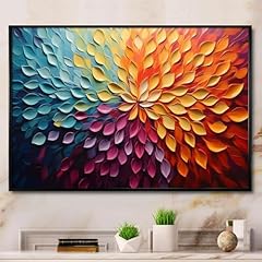 Colorful flower canvas for sale  Delivered anywhere in USA 