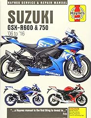 Suzuki GSX-R600 & 750 Service and Repair Manual 2006-2016, used for sale  Delivered anywhere in UK