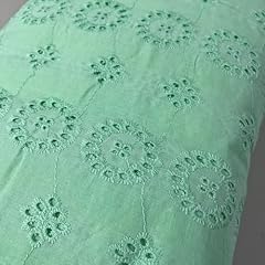 Tissu coton broderie d'occasion Tissu coton broderie d'occasion  Livré partout en France