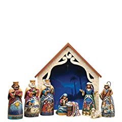 Jim Shore Heartwood Creek 9-Piece Mini Nativity Set for sale  Delivered anywhere in USA 