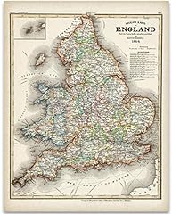 1844 england map for sale  Delivered anywhere in USA 