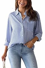 Women striped shirts for sale  Delivered anywhere in UK