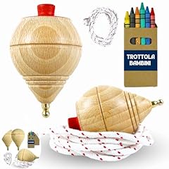 Trottola legno set usato  Spedito ovunque in Italia 