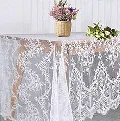 White lace tablecloth for sale  Delivered anywhere in USA 