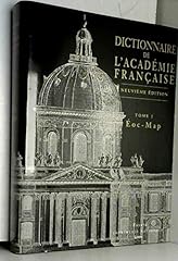 Dictionnaire academie francais d'occasion  Livré partout en Belgiqu