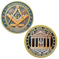 Freemason challenge coin for sale  Delivered anywhere in USA 