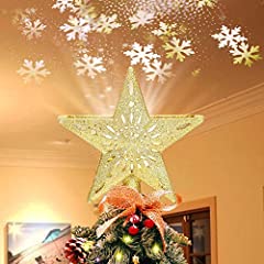 Ryhpez Christmas Tree Topper, Gold Star Christmas Tree, used for sale  Delivered anywhere in USA 