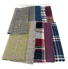 Tweed fabric patchwork for sale  Delivered anywhere in UK