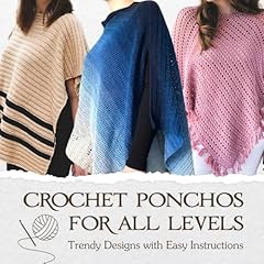 Crochet ponchos levels for sale  Delivered anywhere in UK