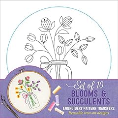 Blooms succulents embroidery for sale  Delivered anywhere in USA 