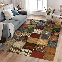 Tapis patchwork carrés d'occasion  Livré partout en France
