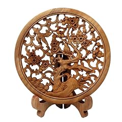 Round wooden carved for sale  Delivered anywhere in USA 