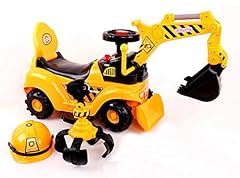 Ricco® 3-in-1 Kids Digger Excavator Grabber Bulldozer, used for sale  Delivered anywhere in Ireland